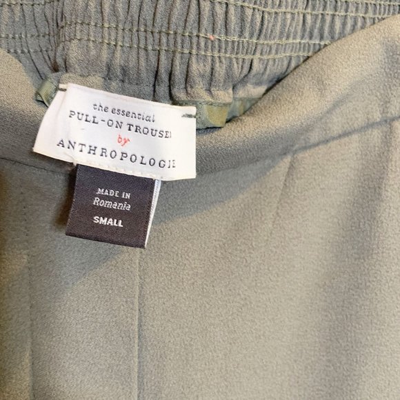 Anthropologie The Essential Pull On Trouser Green S - Picture 6 of 8